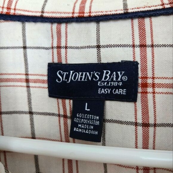 St. John's Bay button down shirt size L - Picture 3 of 4